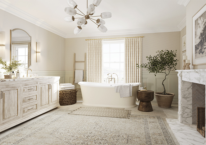 Trellis Prints, Vine and Bloom Romsey Rosies Pink - Made to Measure Curtains - Image 7